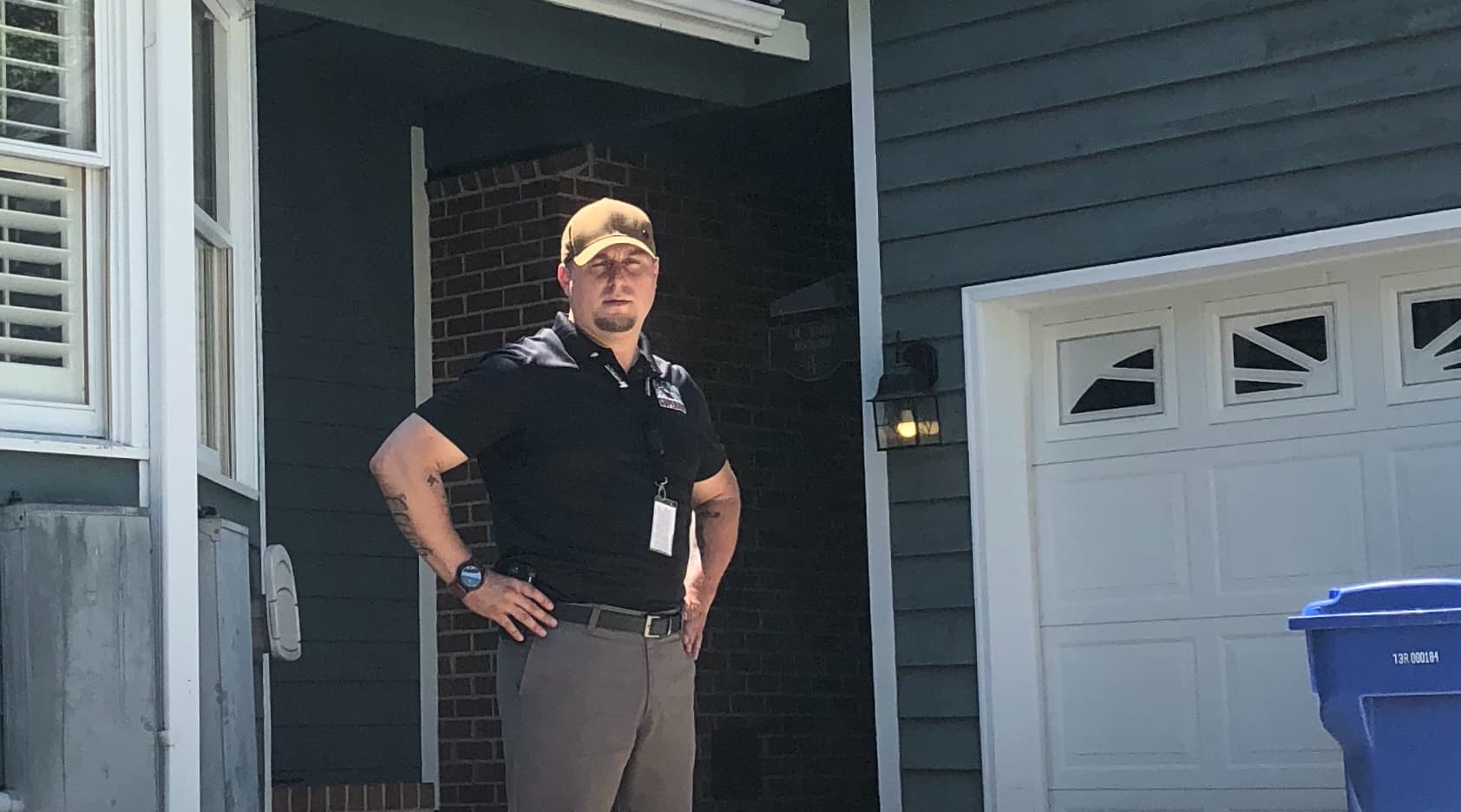 Superior Home Inspections inspector outside a home