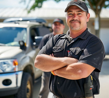 Smiling worker